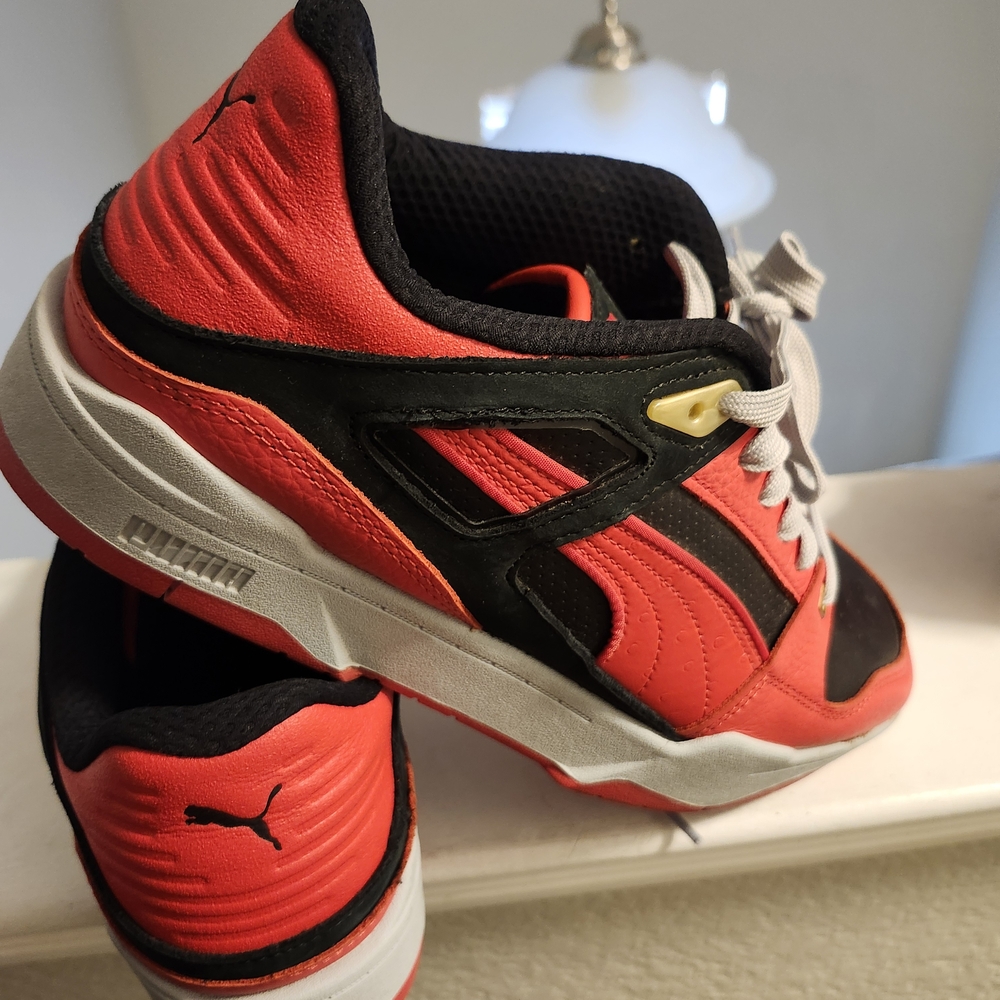 Puma Red and Black Sneakers